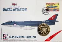 (2009) Монета Гибралтар 2009 год 1 крона "Морская авиация. 100 лет"   Буклет с маркой